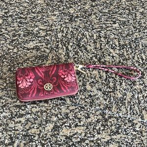 Tory Burch Continental Zipper Wallet Floral